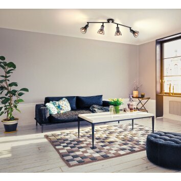 FHL-easy JESS Ceiling Light black, 4-light sources