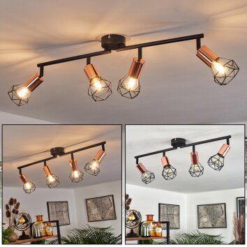 BARIPADA Ceiling Light black, 4-light sources