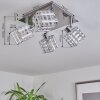 DESRUE Ceiling Light chrome, silver, 4-light sources