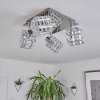 DESRUE Ceiling Light chrome, silver, 4-light sources