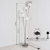 ALSEN Floor Lamp matt nickel, 5-light sources