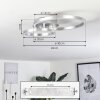 SORTE Ceiling Light LED matt nickel, 1-light source