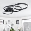 SORTE Ceiling Light LED chrome, black, 1-light source