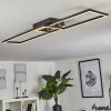 HYACINTHE Ceiling Light LED chrome, black, 1-light source