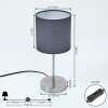 TISE Table lamp matt nickel, 1-light source