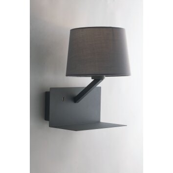 Luce-Design CIAK Wall Light grey, 1-light source