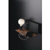 Luce-Design FLASH Wall Light Dark wood, black, 1-light source