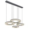 Globo BLASIUS Pendant Light LED black, 1-light source, Remote control