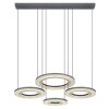 Globo BLASIUS Pendant Light LED black, 1-light source, Remote control