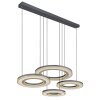 Globo BLASIUS Pendant Light LED black, 1-light source, Remote control