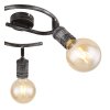 Globo OTTILIE Ceiling Light dark brown, matt nickel, 3-light sources