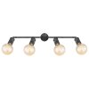 Globo OTTILIE Ceiling Light dark brown, matt nickel, 4-light sources
