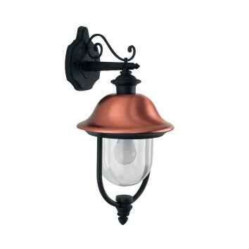 Lutec VENEZIA Outdoor Wall Light anthracite, copper, 1-light source