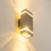 Lutec outdoor wall light Stainless steel color, 2-light sources