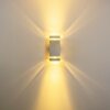 Lutec outdoor wall light Stainless steel color, 2-light sources