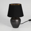 TAPONA Table lamp dark brown, matt nickel, 1-light source