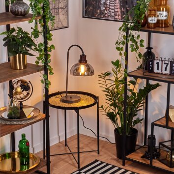 AANNESTAD Table lamp brown, black, 1-light source