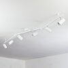 JAVEL Ceiling Light chrome, white, 6-light sources