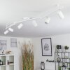 JAVEL Ceiling Light chrome, white, 6-light sources