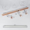 ANDEER Pendant Light chrome, Ecru, 3-light sources