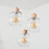 ANDEER Pendant Light chrome, Ecru, 3-light sources