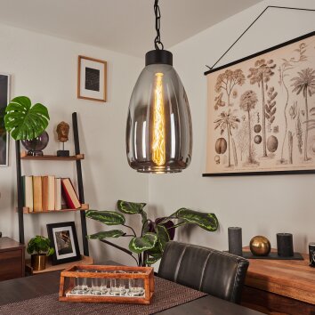 LAROBE Pendant Light black, 1-light source