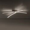 Leuchten-Direkt ALINA Ceiling Light LED brushed steel, 2-light sources, Remote control, Colour changer