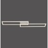 Leuchten-Direkt IVEN Ceiling Light LED brushed steel, 2-light sources