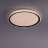 Leuchten-Direkt LOLASMART-KARI Ceiling Light LED silver, 1-light source, Remote control, Colour changer