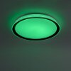 Leuchten-Direkt LOLASMART-KARI Ceiling Light LED silver, 1-light source, Remote control, Colour changer