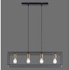 Leuchten-Direkt FABIO Pendant Light black, 4-light sources