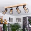 BINOT Ceiling Light Ecru, black, 4-light sources