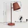 LUNGRE Table lamp rust-coloured, 1-light source