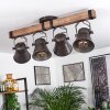 ADUARD Ceiling Light brown, black, 4-light sources