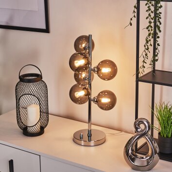 HYCO Table lamp chrome, 6-light sources