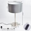 TVEID Table lamp matt nickel, 1-light source