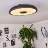 VULLY Ceiling Light LED black, 1-light source, Remote control, Colour changer