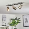 ZUOZ Ceiling Light chrome, matt nickel, 3-light sources