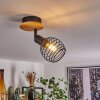 BALLIS Ceiling Light Ecru, black, 1-light source