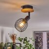 BALLIS Ceiling Light Ecru, black, 1-light source