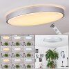 BURIS Ceiling Light LED silver, 1-light source, Remote control