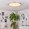 BURIS Ceiling Light LED silver, 1-light source, Remote control
