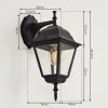 NAOFE Outdoor Wall Light black, 1-light source