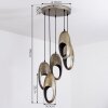 LAMINGTON Ceiling Light Oxidised Silver, 5-light sources