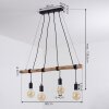 TIRANA Pendant Light Ecru, black, 4-light sources