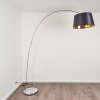 Lillby Floor Lamp grey, 1-light source, Fabric shade