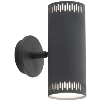 Brilliant LIVING CAVI Wall Light LED grey, 2-light sources