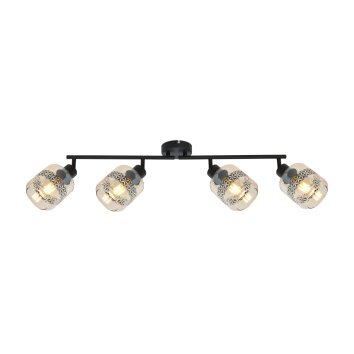 Globo LAZARUS Ceiling Light black, 4-light sources