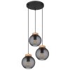 Globo PABLO Pendant Light black, 3-light sources
