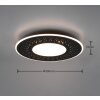 Trio-Leuchten VERUS Ceiling Light LED black, 1-light source, Remote control